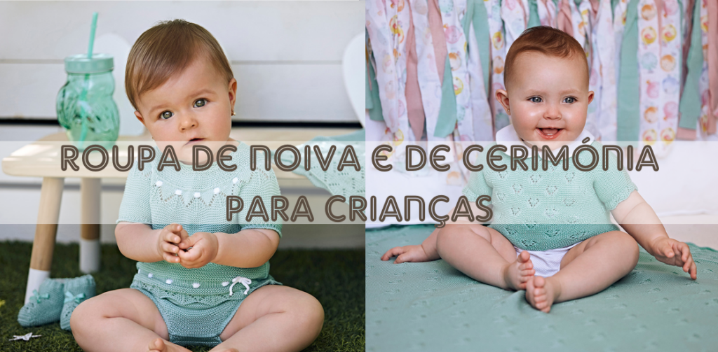 Roupa de noiva e de cerimónia para crianças