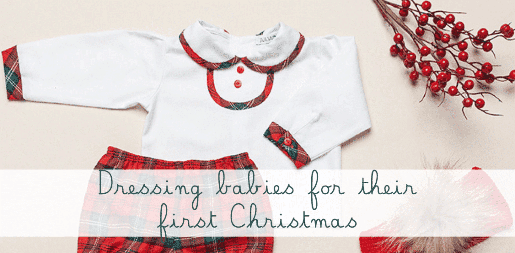 Dressing babies for their first Christmas