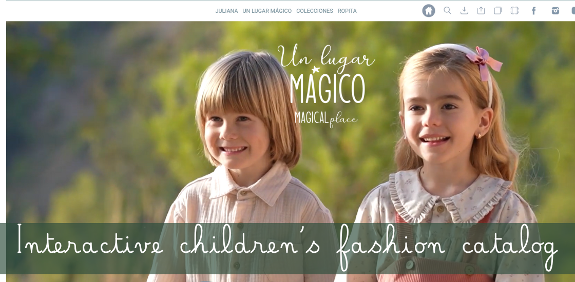 Interactive children's fashion catalog