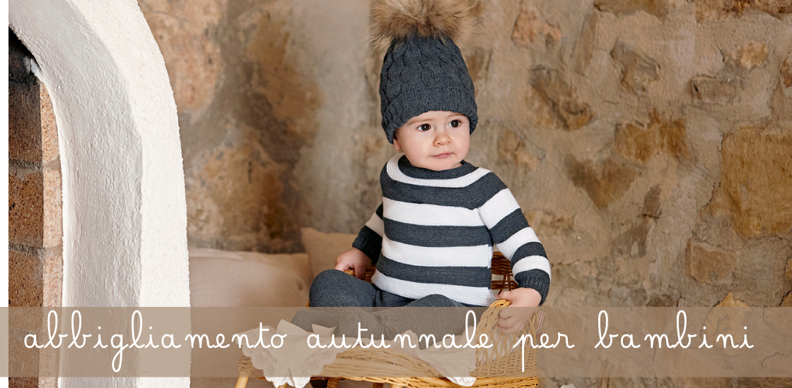 abbigliamento autunnale per bambini