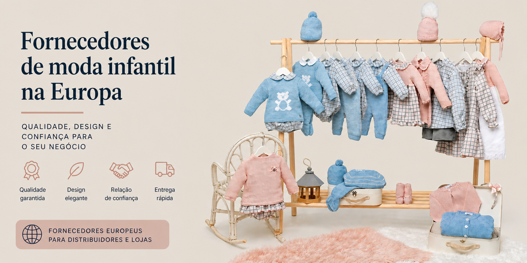 fornecedores moda infantil Europa