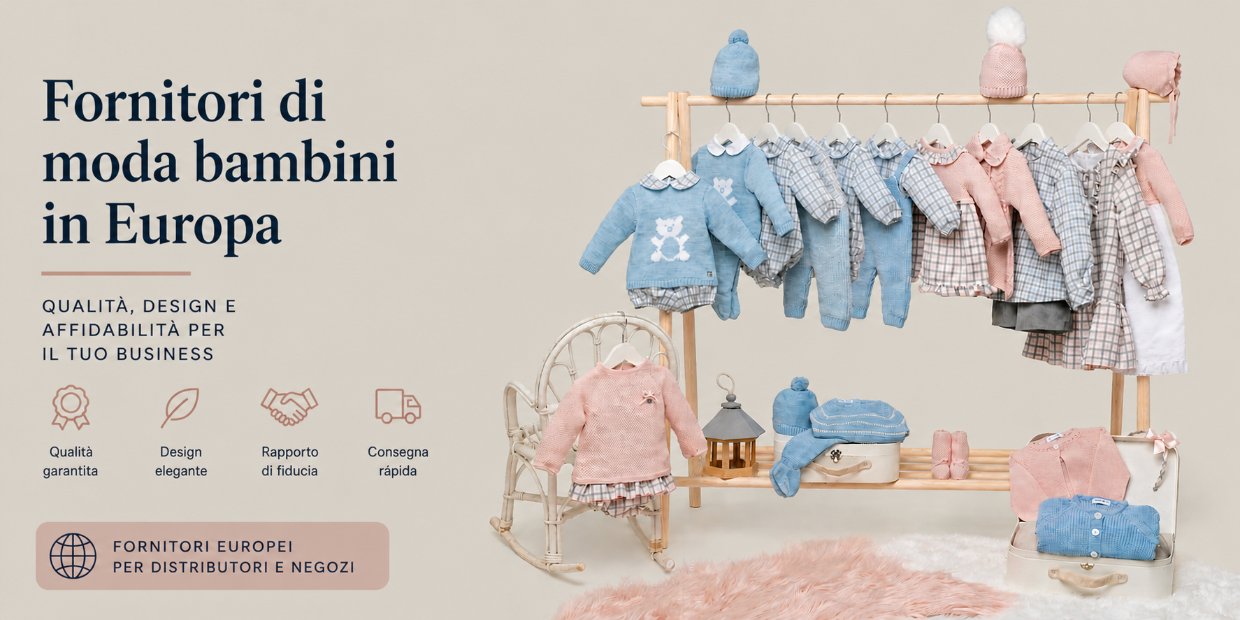 fornitori moda infantile Europa